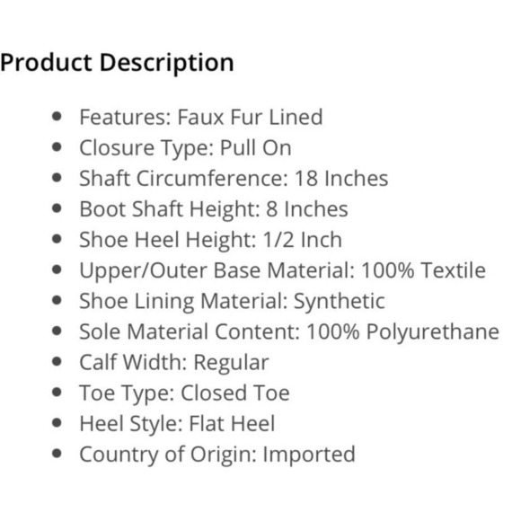 Juicy Couture I Katy Black Faux Suede Fur Trimmed Boots Women's Size 8 - Picture 7 of 7